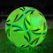 KUWUNG Leuchtender Fussball, Größe 5 Wasserbeständig LED Fussball, Leuchtfussball für Fußballtraining Nachtspiele, Leder Football für Drinnen und Draußen