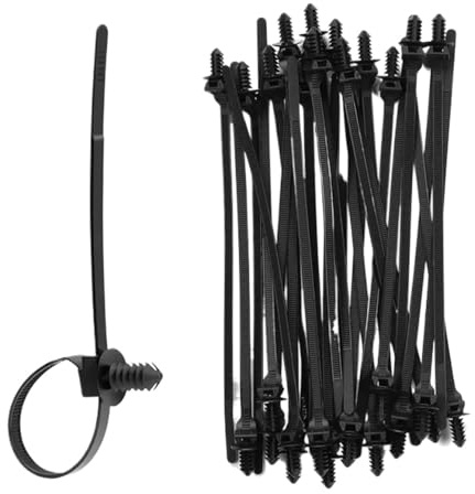100 Uds bridas de nailon montaje a presión Zip abeto 2 en 1 surtido bloqueo automático for atado interiores