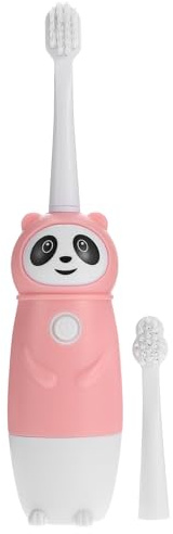 Operitacx Elektrische Zahnbürste für mit Altersgerechtem Cartoon Design 3 12 Weiche Borsten 2 Bürstenköpfe Schonende Vibration für Tägliche Mundpflege