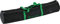 K&M 21312 Sacca per 2 altoparlanti/luci - in nylon, stile lino, nero con logo K&M verde