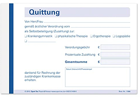 Quttungsblock Quittungsbuch Quittung Quittungen 5x50 Blatt selbstdurchschreibend