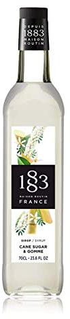 1883 Maison Routin Premium Gomme & Cane Sugar Syrup – Natural Sugar Alternative, For Cocktails, Mocktails, Coffee, Ice Tea – Vegan-Friendly, Allergen-Free, No Preservatives – 700ml Glass Bottle
