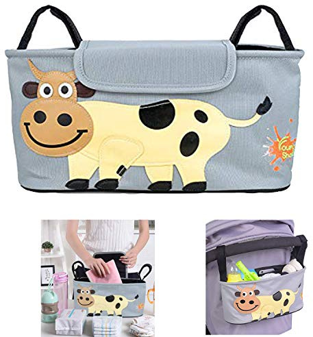 Wohlstand Borsa per Passeggino,Bambino Passeggino Universale Organizzatore Borsa,Grande Portaoggetti Organizer,Borsa per Passeggino o Carrozzina, Resistente All’acqua