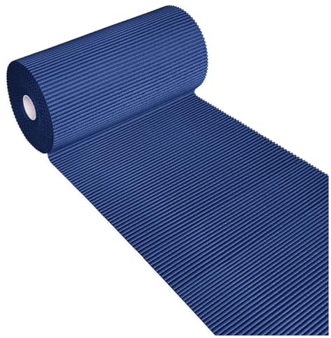 emmevi Tappeto Gomma Morbido Bordo Piscina Rotolo 15 Metri Multiuso Sotto Bicchiere Lavello Blu