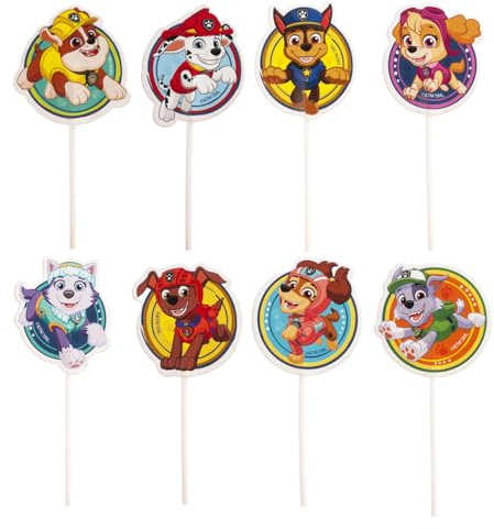 Kit per la Creazione e la Decorazione di Cupcake dei Paw Patrol in Carta