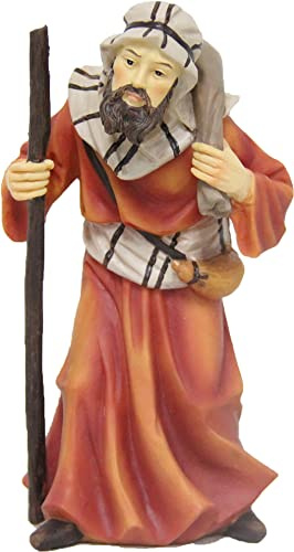 FADEDA Kamelförare / höjd: 11 cm/handmålad/detaljerade krubbfigurer – julbord, dekoration, krubbtillbehör