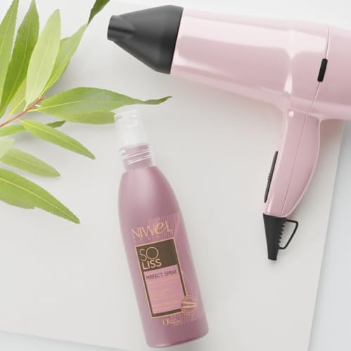 Niwel Beauty Spray Thermoprotecteur, Protection Chaleur pour Cheveux Lissés et Défrisés, avec Kératine
