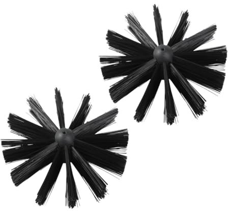 Mobestech 2pcs Chimney Cleaning Brush Duct Lint Sweeping Tools Fireplace Vent Wire Brushes for Cleaning Chimney Sweep