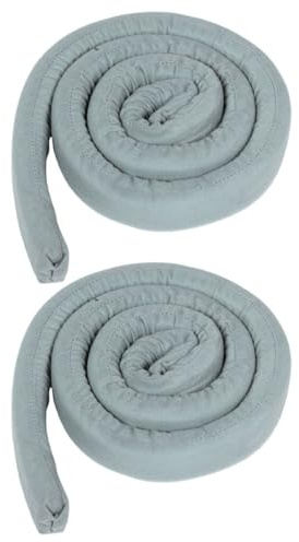 Healifty Relleno para Grietas de Cama 2 Piezas Gris de Tela, Cuña Ajustable Antideslizante para Espacios Entre Colchones, Accesorios de Cama para Dormitorio y Hogar