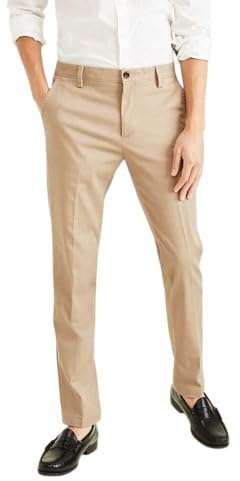 Dockers Homme Easy Khaki Slim Fit Pantalon décontracté, Timber Wolf, 31W / 32L