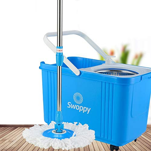 BNMHGLFT Trapeador para La Limpieza del Hogar Presión De La Mano Fregona Multifunción Fregona Limpia Fregona De Limpieza del Piso del Hogar con Cubo