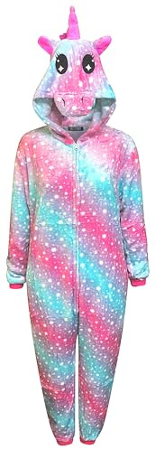 Unicornio Pijamas para Mujer Traje de Dormir Suave para Hombre Regalos para Damas Mono Adulto Animal Disfraz De Vestir
