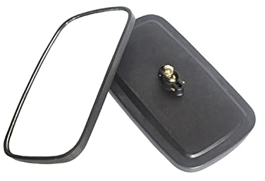 Gabelstapler Spiegel,Asudaro Auto Rückspiegel Außenspiegel Seitenspiegel 1-5T Planspiegel 360-Grad Drehspiegel Außenspiegel für Busbau Traktor Bagger LKW Gabelstapler, 23,5x13,5cm,Schwarz