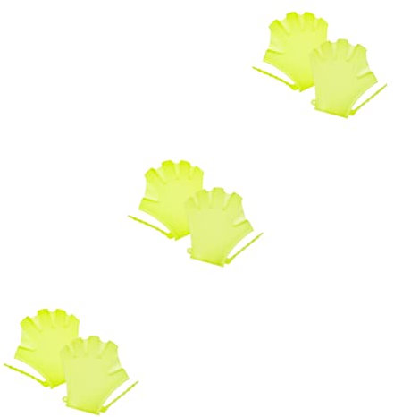 ABOOFAN 6stücke Junge Mädchen Schwimmhandschuhe Aus Schwimmpaddel Für Anfänger Trainingshilfe Für Wasseraktivitäten rutschfest Für Jungen Und Mädchen Fluoreszierendes