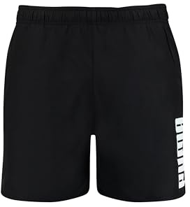 PUMA Herren Mid Length Swim Trunks, Schwarz, XL EU