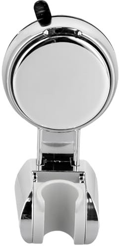 Silver Shower Head Holder - Adjustable and Versatile Shower Holder Bracket, No Drilling Required - Suction Shower Head Holder with Maximum Flexibility