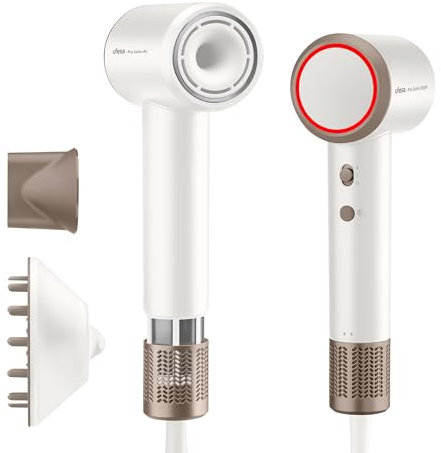 Ufesa Pro Ionic Air Asciugacapelli, 110.000 giri/min, Asciugacapelli professionale, Controllo intelligente della temperatura, Forte flusso d'aria 22 m/s, Ultra silenzioso,Tecnologia agli ioni negativi