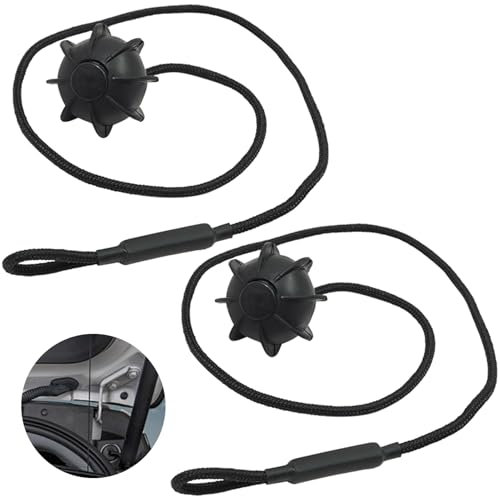 Greacesrio Corda di Fissaggio Universale per Portapacchi, 2 Pezzi, Compatibile con Golf 6 5 4, MK5 6, Nero