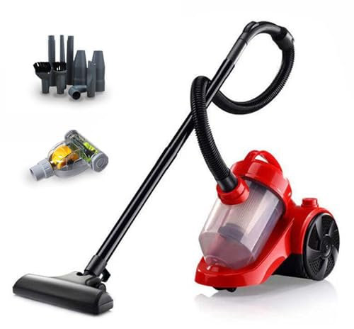 Gziztx Cylinder Vacuum Cleaner, 1000W Powerful Bagless Cylinder Vacuum Cleaner with Filter for Floor and Carpet, 1.8L