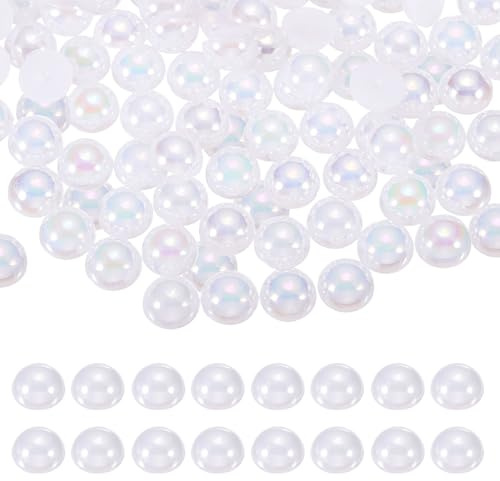 QUARKZMAN 600 Piezas De Media Perla Para Manualidades 8mm Blanco AB