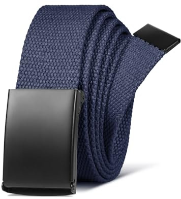 LXMY Bälten för män, arbetsbälten för män, justerbar kanvas tyg nylon golfbälte passar var som helst