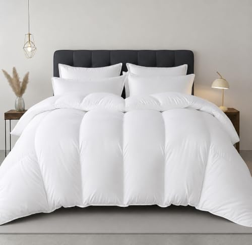 MK Home Textile Hotel Quality 4.5 Tog King Size Duvet Lightweight Summer Quilt Ultra-Soft Fluffy Hollowfibre Anti-Allergy King Size Bed Duvet Machine Washable