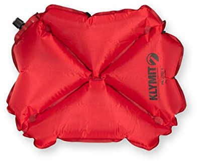 Klymit Pillow X Inflatable Camping & Travel Pillow, Red/Gray