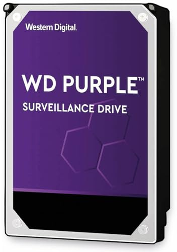 WD Purple 12TB Surveillance 3.5 Inch SATA 6 Gb/s Hard Disk Drive with Allframe 4K Technology - 360TB/yr, 256MB Cache 7200rpm - WD121PURZ