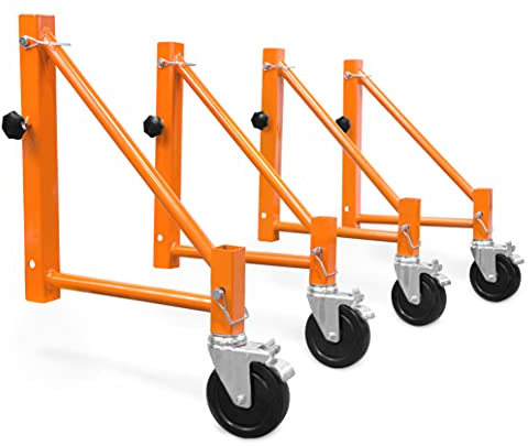 WEN 31104 Baker Scaffold Outriggers with 5-Inch Locking Casters, 4 Pack