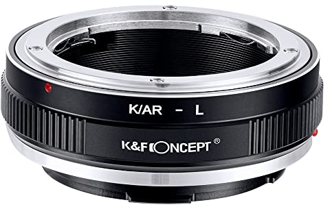K&F CONCEPT -Adaptador de Enfoque Manual, Compatible con Lentes Objetivos de Konica AR Mount y Cuerpos de Cámara Leica L Mount, Anillo Adaptador Manual Lens
