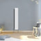 Warmehaus 1600x236mm Slimline Tall Vertical Radiators White Single Modern Wall-Mounted or Floor Standing Oval Panel Radiator