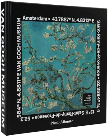 Grupo Erik Album Fotografico Autoadesivo Van Gogh - Album Foto 16x16cm con 22 Pagine, Copertina Rigida e Personalizzabile, con Spazio per Note e Commenti