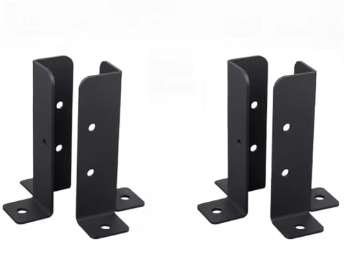 PokFhgur Deck Post Anchor Base Brackets Adjustable for Pergola Fence Railing Mailbox Pavilion Garden Tool