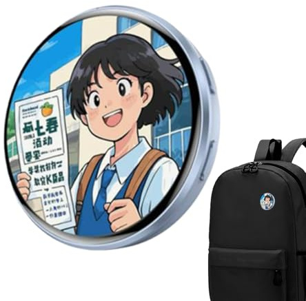 Derwrtup Electrónica - Pantalla Táctil IPS HD con Batería Recargable | Digital LED con Función de Foto y Video | para Fans del Anime, Coleccionistas, Adolescentes, Adultos, Viajes Diarios, Vacaciones