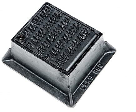 Clark Drain CD850 140mm x 115mm x 75mm Stop Tap Stop Cock Hydrant Cover Cast Iron Locking Surround Box. DELIVERIES TO MAINLAND UK ONLY