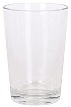 Tradineur - Set de 6 vasos de cristal 205 ml, modelo Lara, 10 x 6.5 cm, vasos clásicos para agua, bebidas, refrescos, zumos, resistentes, ligeros, aptos para lavavajillas