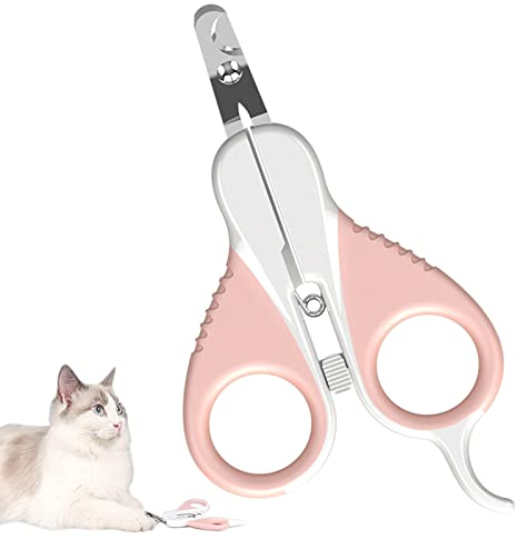 ZEACCT Krallenschere für Katzen,Cat Nail Clippers,Pet Nail Clippers,Cat Claw Cutters,Welpen,Katzen Krallenschere,Haustiere,Krallenschere Sicherheits Krallenzange ergonomische Fußnagelschere