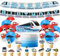 Hochgeschwindigkeitszug Party Dekorationen Kugelzug Geburtstag Party Zubehör beinhaltet Hochgeschwindigkeitszug Happy Birthday Banner, Kuchen Topper, Cupcake Topper, Ballons