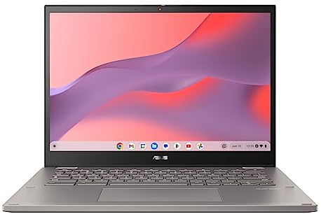Asus Chromebook Vibe 14 CX3401FBA-LZ0292 Ordinateur Portable Tactile et Convertible 14 WUXGA (Core i5-1235U, RAM 8 Go LPDDR4X, SSD PCIe 512 Go, ChromeOS) Clavier AZERTY Français Rétroéclairé