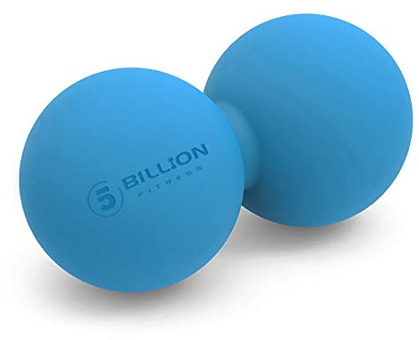 5BILLION Peanut Massage Ball - Double Lacrosse Massage Ball & Mobility Ball for Physical Therapy - Deep Tissue Massage Tool for Myofascial Release, Muscle Relaxer, Acupoint Massage (Black)