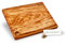 DAS OLIVENHOLZBRETT® Tabla de cortar con surco de madera de olivo – Tabla de trinchar – Tabla grande – Rectangular, aprox. 35 cm x 25 cm x 2 cm