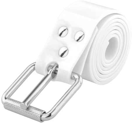 Zanthicia Cintura per Pesi da Immersione in Silicone Regolabile per Gli Appassionati di Immersioni subacquee Cinture per Pesi da Immersione in Silicone Leggere e Facili, Bianco