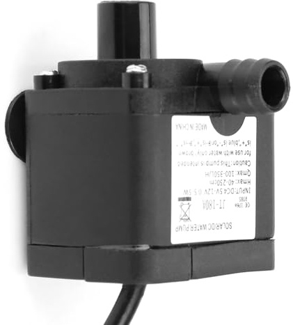 FTVOGUE Mini Bomba de Agua Sumergible sin Escobillas de 12 V CC, Bomba Eficiente con Poco Ruido, Uso en Fuentes y Acuarios, Peso de 92 G, Rango de Temperatura de -40 °F a 212 °F