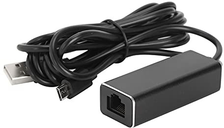 Culnflun Micro USB till RJ45 Ethernet-adapter 10/100 Mbps, 1m 3.3ft Aluminium ABS-konverteringsöverföring för TV-pinnar Firestick Chromecast Android TV Box PC