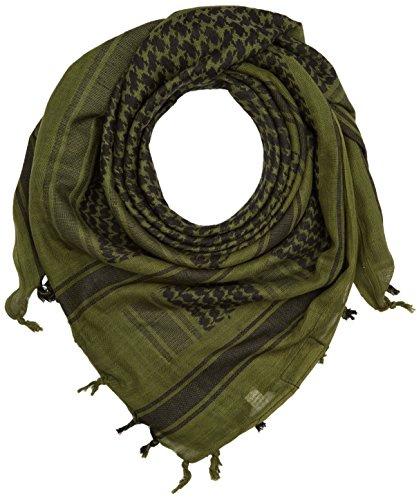 DEFCON 5 Afghan Shamag Écharpe Fonctionnelle pour Homme, 110 x 110 cm, Vert