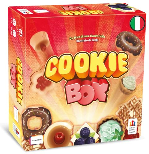 Asmodee - Cookie Box, Gioco da Tavolo per Tutta la Famiglia, Gioco a tema Pasticceria e di Velocità, 2-4 Giocatori, 6+ Anni, 15 min, Edizione in Italiano