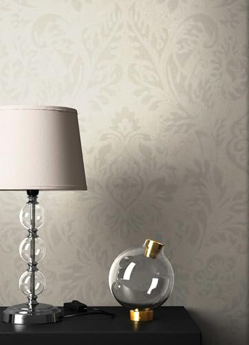 NEWROOM carta da parati barocca beige fliselina barocco Glamour Ornament bella ottica 3D moderna e nobile design moderno e nobile ottica 3D , inclusivi Guida alla tappezzeria