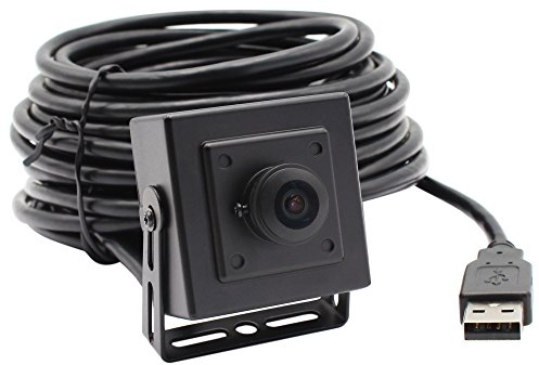ELP Webcam 5 MP HD Aptina PC-Kamera, Webcam mit 180-Grad-Fischaugenobjektiv für industrielle 3D-Drucker, Web-Konferenzkamera, kompatibel mit Windows, Android, Linux