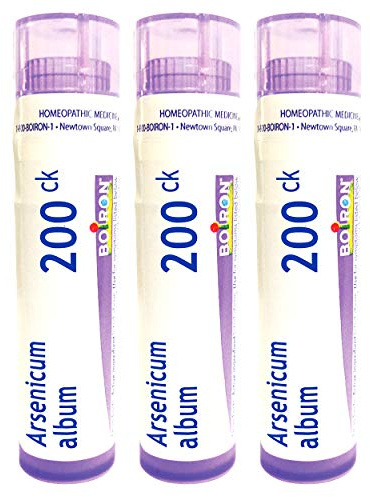 Boiron Arsenicum Album 200ck Homeopathic Medicine for Diarrehea with Vomiting and Weakness - Pack of 3 (240 Pellets)