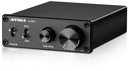 AIYIMA A1001 amplificateur de subwoofer Mono Classe D amplificateur Audio Amplis de Puissance numérique HiFi amplificateur 100W cinéma Maison DC12-24V